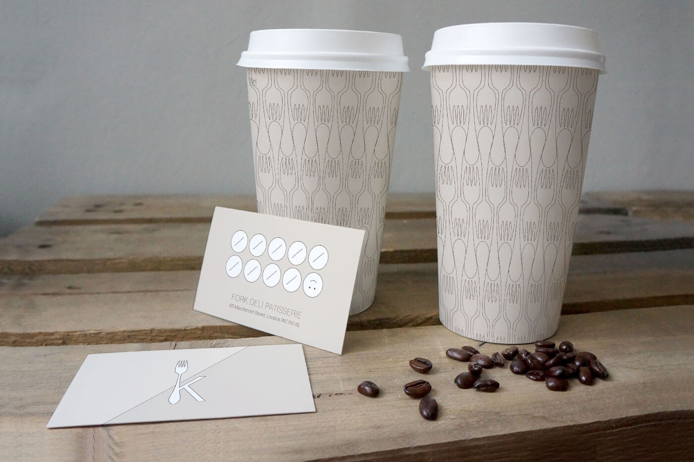 monginigraphics - fork deli coffee cups